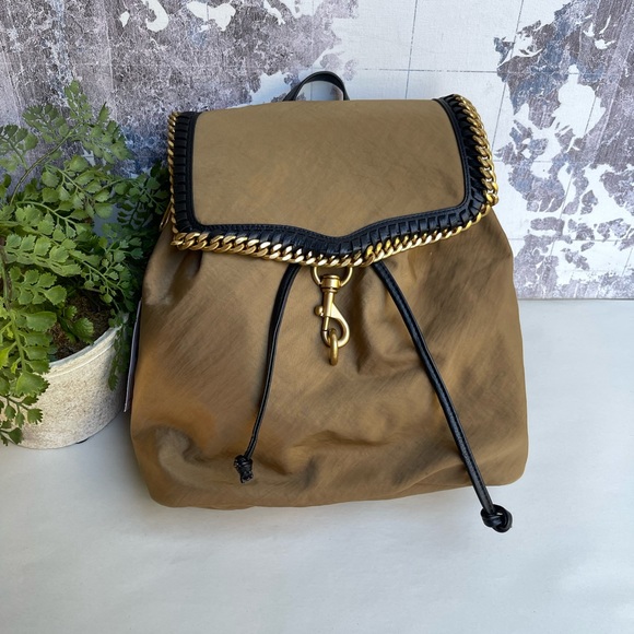 Rebecca Minkoff Woven Chain Backpack New with tags $228 nice backpack casual - Picture 3 of 12